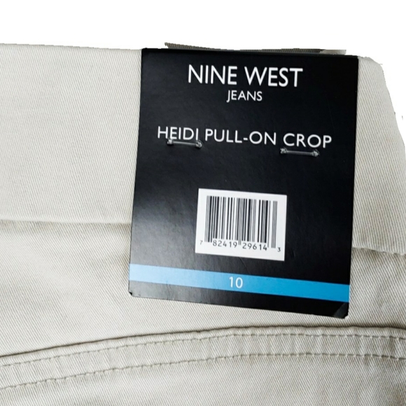 NWT-Nine West Sz 4 Heidi Yoga Stretch Skiny Crop - Picture 5 of 6